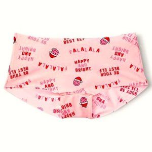 VS PINK Christmas No-Show Shortie Underwear